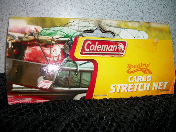 Photo BRAND NEW Coleman cargo net. Non stretched size 39 x 44 $25