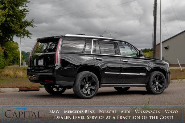 Photo Blacked Out PLATINUM Cadillac Escalade 6.2L V8, 4WD, 3rd Row Seating $41,750