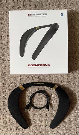 Photo Bluetooth Speaker - Monster Boomerang Neckband - Wearable Speaker $40
