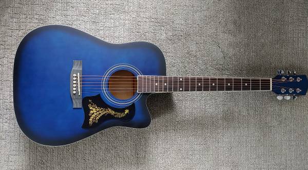 Photo Brand NEW Cutaway Acoustic Guitar.41 Full Size.Phoenix pickguard.Case $99