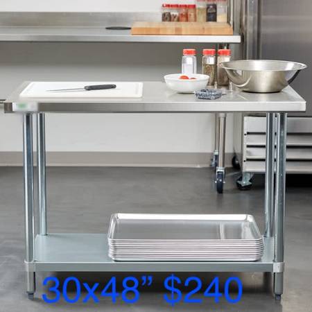 Brand new stainless steel work tables LOCAL TWIN CITIES PICK UP