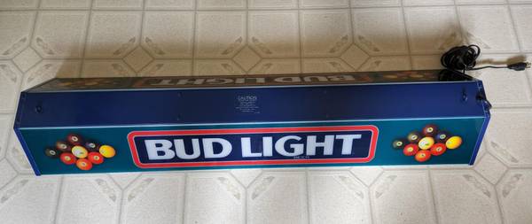 Photo Budweiser Pool Table Billards Light $205