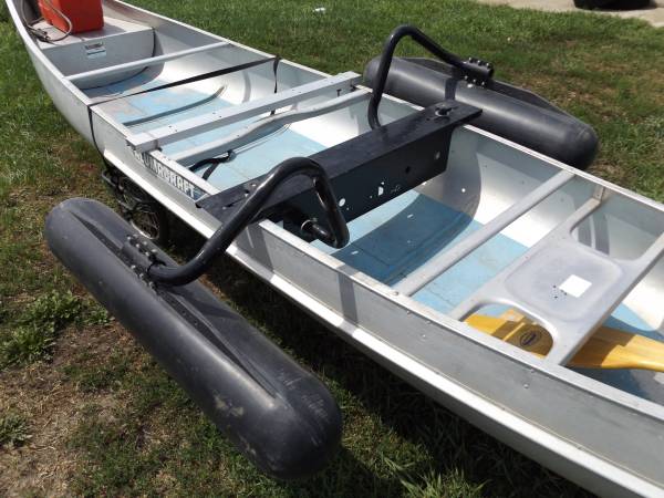 Photo Canoe Stabilizer Pontoon System Adjustable Floats  Arms Right Side Up $250