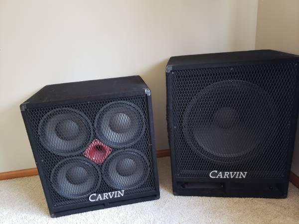 Photo Carvin Red Eye Bass System 2-Cabinet Set $500