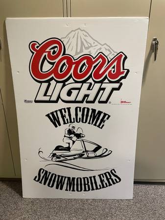 Photo Coors Light Welcome Snowmobilers $25