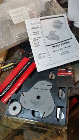 Photo Craftsman 9 3214 molding head cutter jointer planer Sears w instr $30