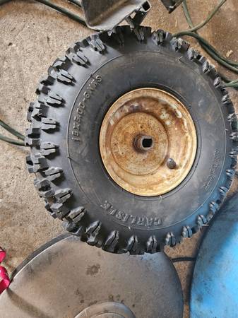 Photo Craftsman MTD Yard 26 28 snow blower snowblower wheel assembly $60