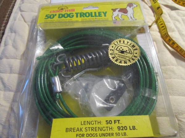 Dog 50 Ft Trolley by Cider Mill NEW $10
