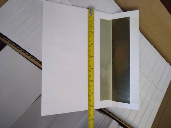 Photo Great 75 White A8 Envelopes 5 788 14 open side gold foil $15