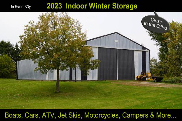 Photo Indoor Storage -Boats, Cers, Jet Ski, Motorcycle,  Equipment $200