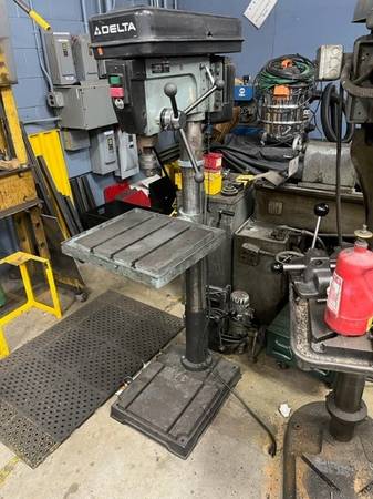Photo Industrial Floor Drill Press $600
