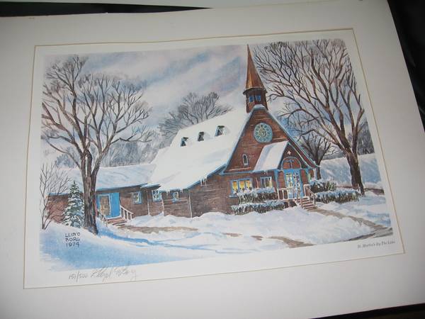 LLyod Borg - St. Martins by the Lake 151 of 500 Signed Numbered 20 $15