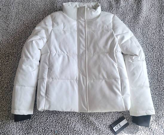 Photo Marc New York White Faux Leather Puffer Jacket $50