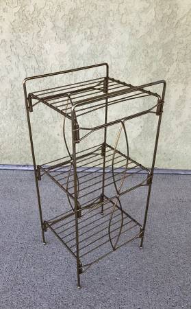 Photo Mid Century Atomic 3 Tier Stand $30