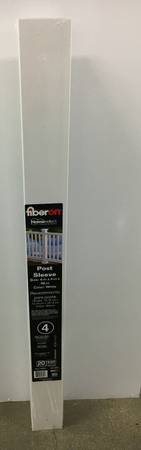 Photo NEW Fiberon WHITE Composite Railing Deck Post Sleeve 48 Inch $15