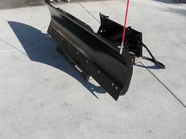 Photo NEW Skid Steer Angling Snow Plow for Bobcat Snowplow $1,995