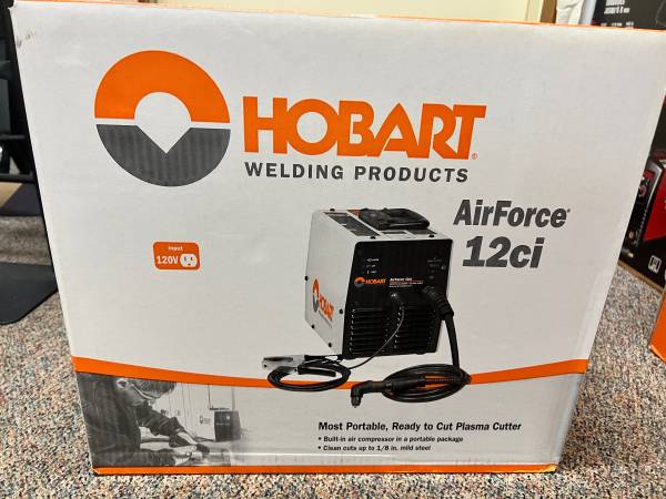 New Hobart Airforce 12ci Plasma Cutter with Built-In Air Compressor