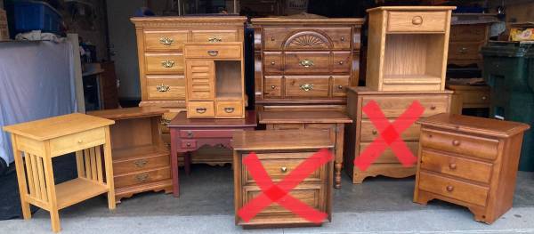 Photo Nightstands, Tables, Chairs, Mini Dresser Chests $1