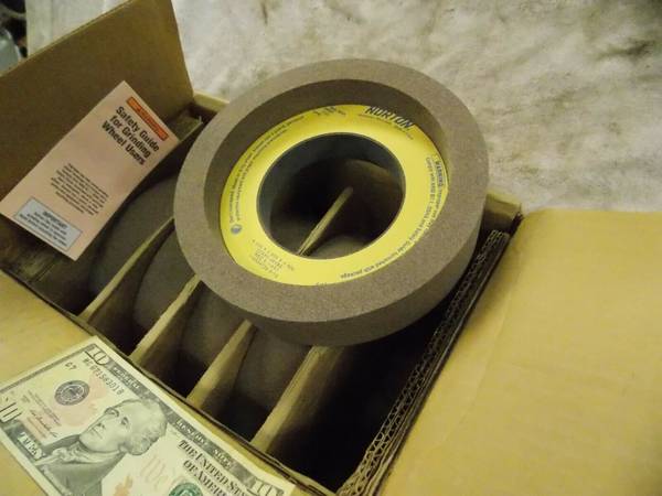 Photo Norton Tool Room Abrasive Surface Grinding Wheel 8 x 2 x 4 Recessed $39