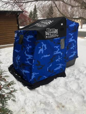 Photo Otter Ice Cabin with Caddy - Excellent Condition $650