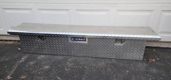 Photo Rear Truck Storage Tool Box Kobalt Aluminum Full Sized Crossover Truck $140
