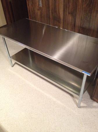 Restaurant equipment Brand new 30x72 stainless steel work table $280