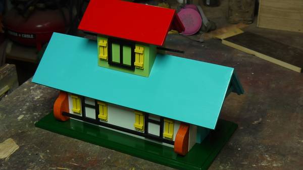 Photo Tricked Out Double Bungalow BirdHouse $45