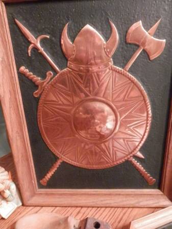 Photo Unique Viking Copper plaque $50