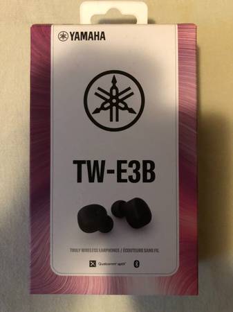 Photo Yamaha TW-E3B Bluetooth Earbuds $50