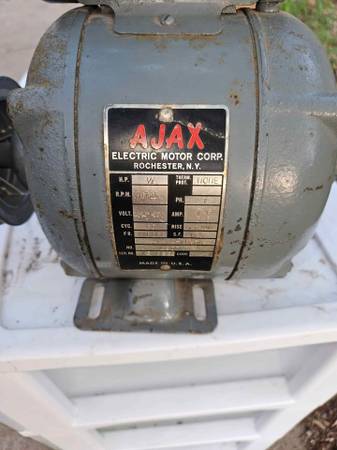 ajax 12 hp electric motor works well $100