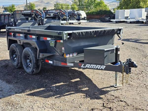 Photo New 2024 Lamar 5x10 10k Mini Dump Trailer $8,495