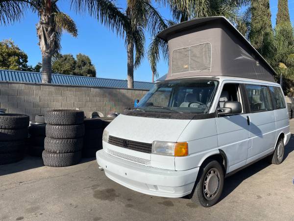 Photo 1993 VW EuroVan MV with the Westfalia Pop Top Cer and 5-speed Manual $8,000