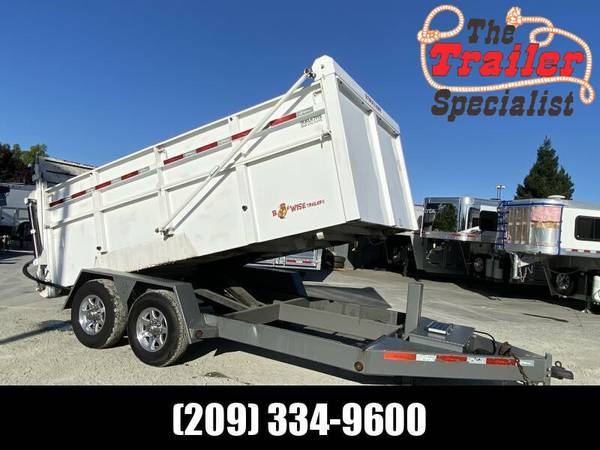 Photo Pre-Owned 2019 B WISE Ultimate 7X14 14K GVW Dump Trailer $15,995
