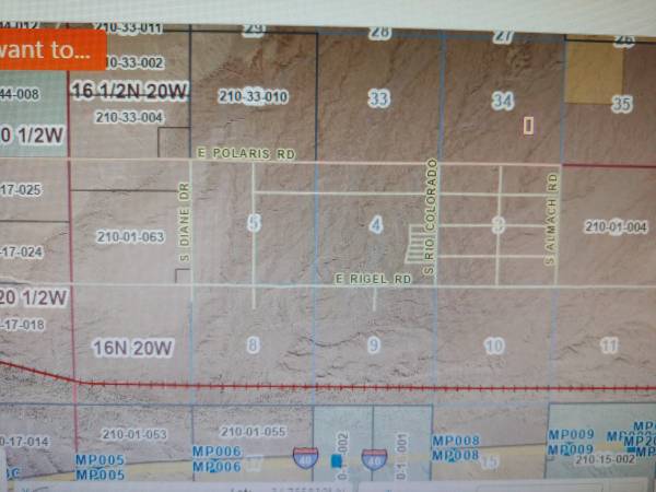 Photo 5 Acres, East of Topock, North of Hwy 95 to Havasu $20,000