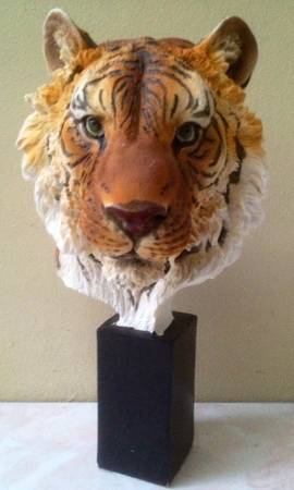 Photo Bengal Tiger Head-bust Statue $60