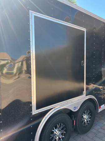 Photo car loading side door for enclosed trailer $325