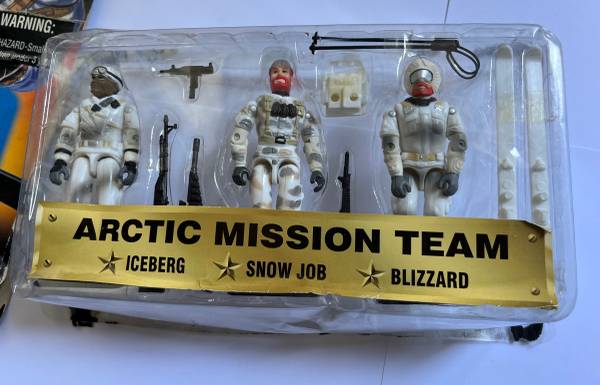 Photo 1997 GI Joe Arctic Mission Team Figures Snow Job Blizzard Iceberg - NEW, NO BOX $80