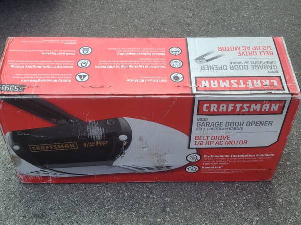 Photo Craftsman 12 HP Belt Driven Garage Door Opener $140