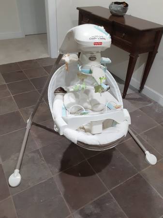 Fisher Price My Little Lamb Cradle and Swing $30