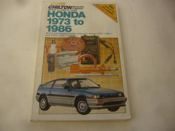 Photo Honda 1973 to 1986 Repair Manual $10