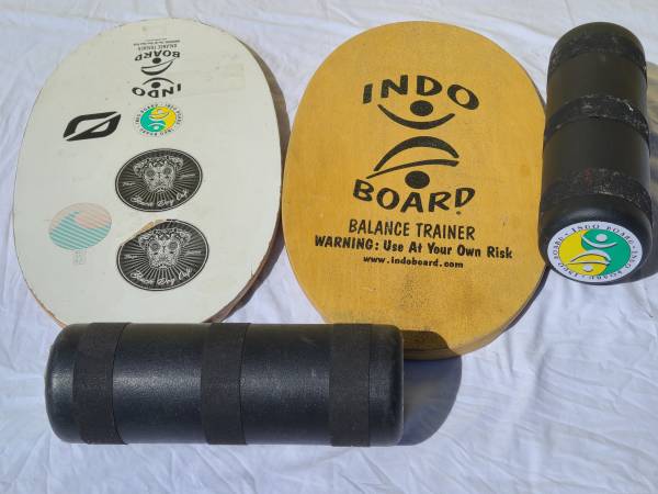 Photo Lot of 2 Indo Board Balance Trainer - Deck and Roller $120