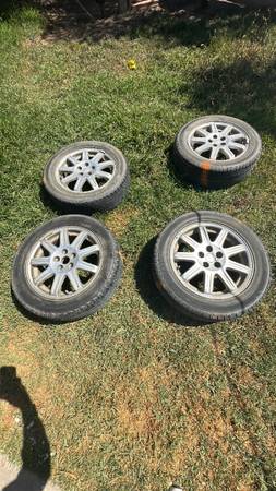 Photo Set of 4 wheels, 4 tires and rims 20555R16 $350