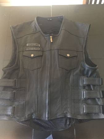 Photo Street and Steel Genuine Leather Vest $80