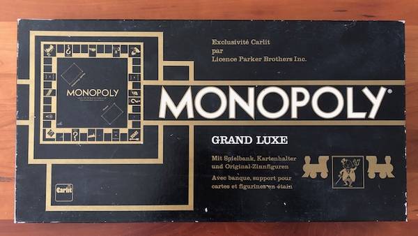 Swiss Monopoly Grand Luxe Set - Parker Bros., Carlit - Rare, Vintage $49