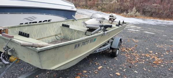 Photo 14 Jon boat with duck blind and trailer - $3,500 (Moses Lake)