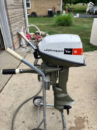Johnson Outboard 6 hp. $250