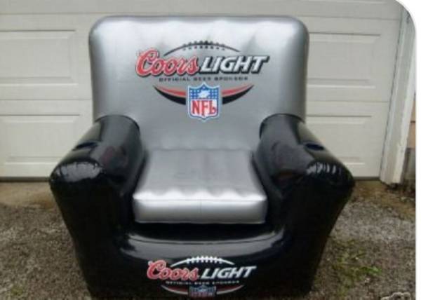 Photo coors light inflatable chair $30