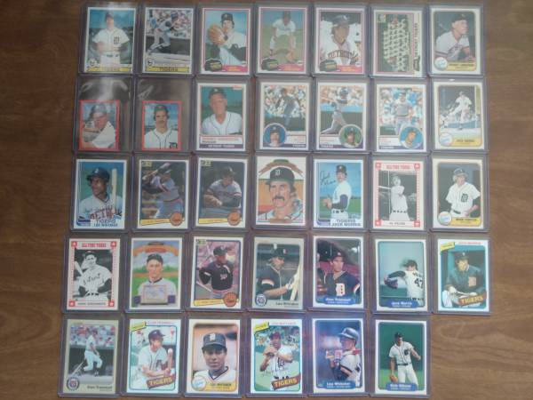 Detroit Tigers Baseball Cards in Toploaders--Hall of Famers and Stars $30