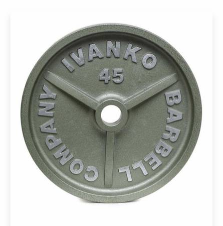Photo WANTED Ivanko olympic weight plates $1