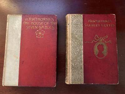 Photo 1893 Hawthornes The House Of Seven Gables  The Scarlet Letter $80